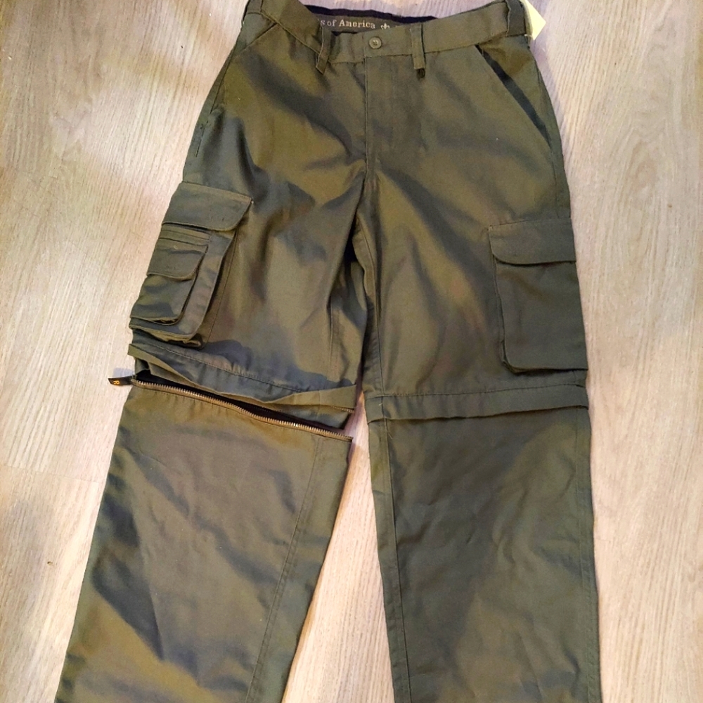 Boy scout cargo pants size 14 youth, nwt